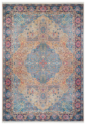 Blue Blossom - CozytoChic - Machine Washable Turkish Rugs - Cozy to Chic