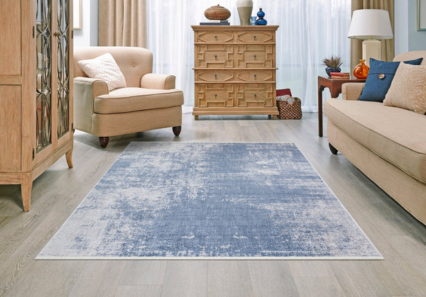 Blue Shades of Sky - CozytoChic - Machine Washable Turkish Rugs - Cozy to Chic