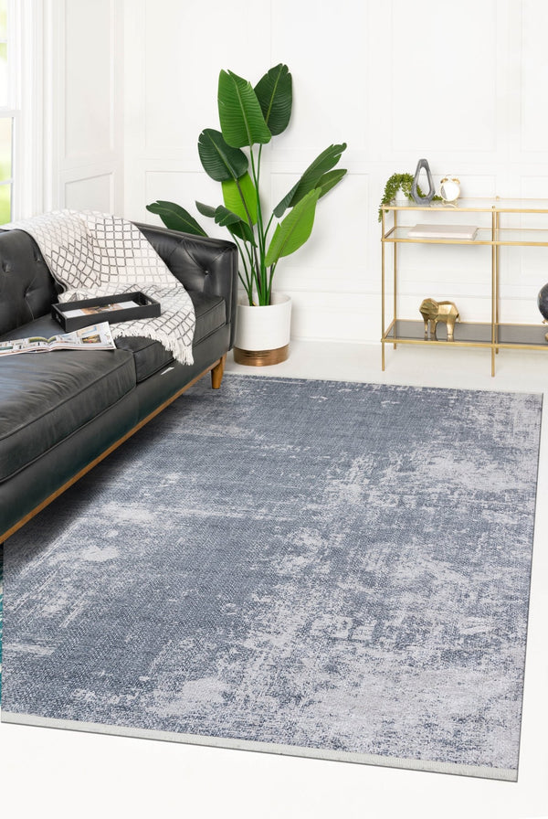 Grey Shades of Sky - CozytoChic - Machine Washable Turkish Rugs - Cozy to Chic