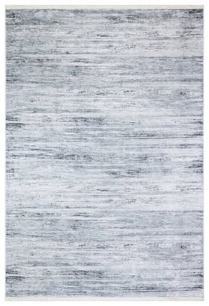 Soft Grey Blurred Lines - CozytoChic - Machine Washable Turkish Rugs - Cozy to Chic