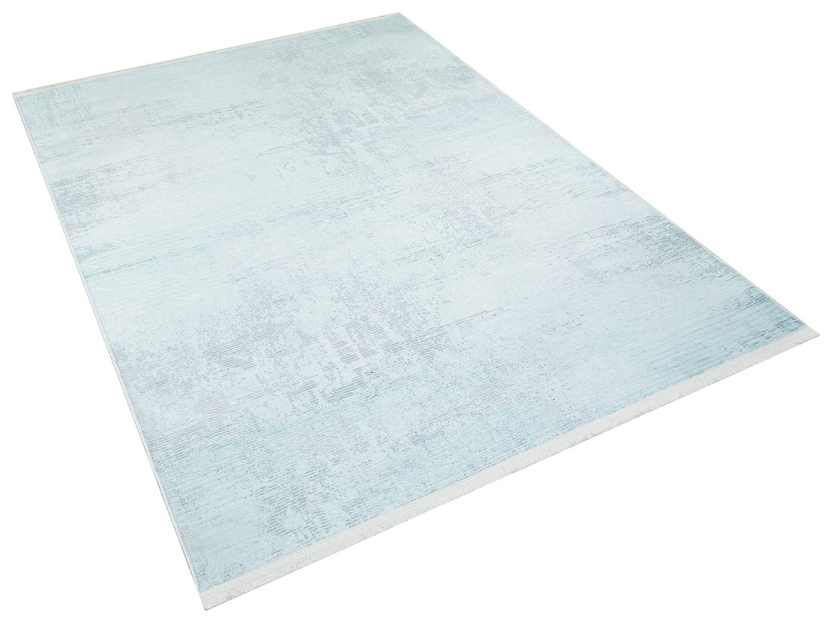 Teal Shades of Sky - CozytoChic - Machine Washable Turkish Rugs - Cozy to Chic