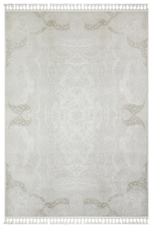 White Crystal Ball - CozytoChic - Machine Washable Turkish Rugs - Cozy to Chic