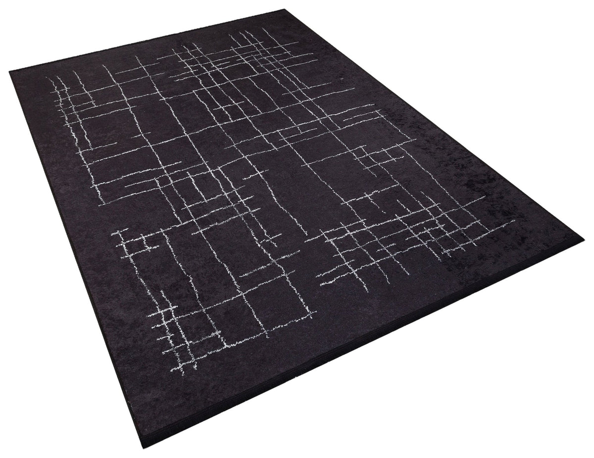 Dark Zoning - CozytoChic - Machine Washable Turkish Rugs - Cozy to Chic