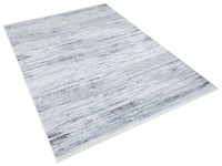 Light Grey Blurred Lines - CozytoChic - Machine Washable Turkish Rugs - Cozy to Chic