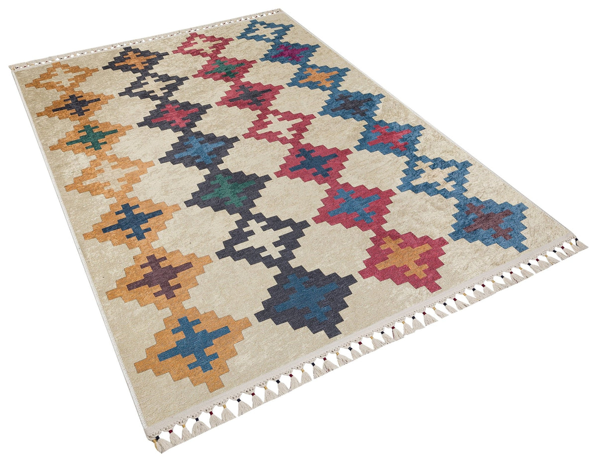 Rhombus - CozytoChic - Machine Washable Turkish Rugs - Cozy to Chic